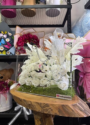 Çiçek buketi çanta - Görsel 3