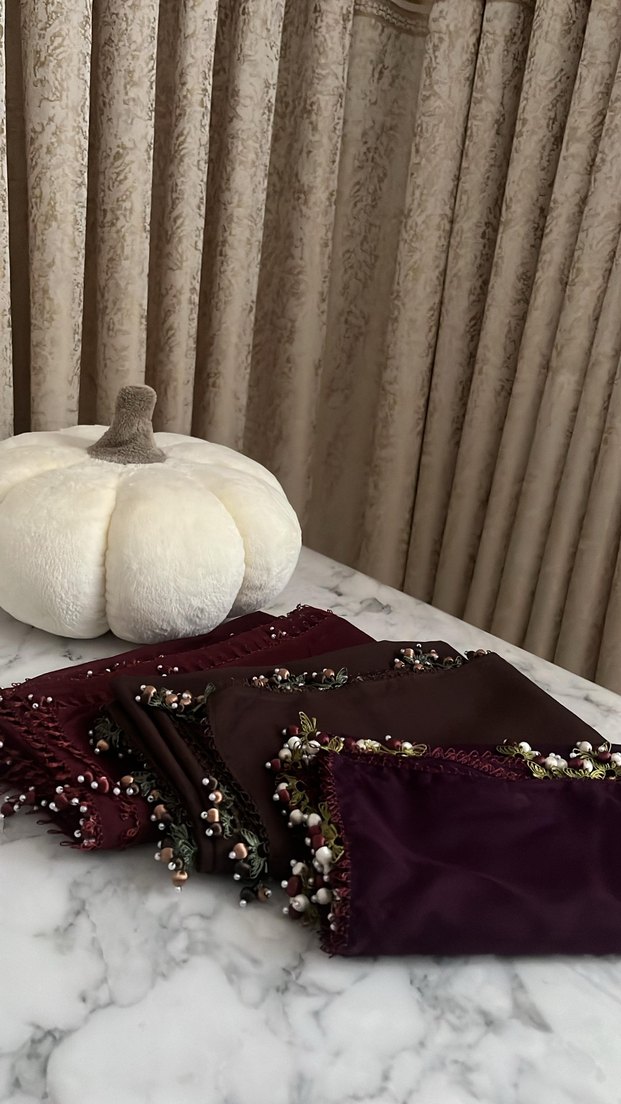 kiraz boncuk iğne oyası yazma - Görsel 3