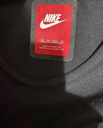 xs Beden siyah Renk Orijinal Nike Tech Fleece Sweatshirt