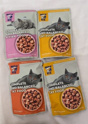 Miss Kis Tam ve Dengeli Kedi Maması 4lü