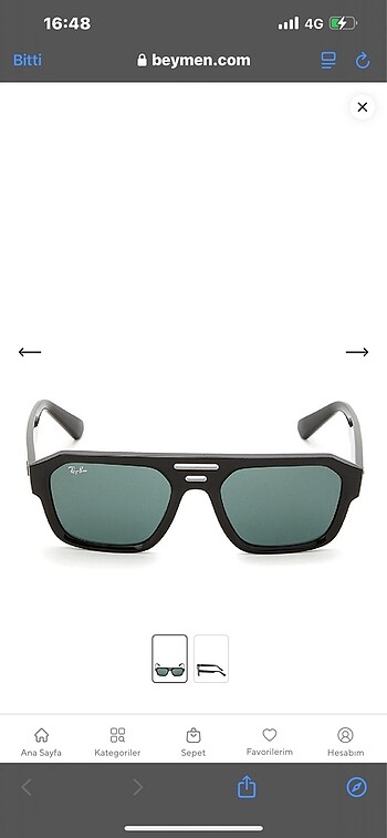 Ray-Ban güneş gözlüğü