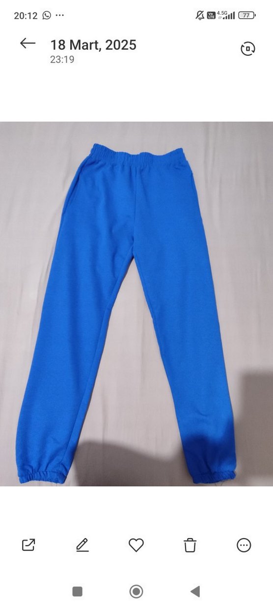 Mavi Kısa Kollu eşofman takımı S-m uyumlu - Görsel 2