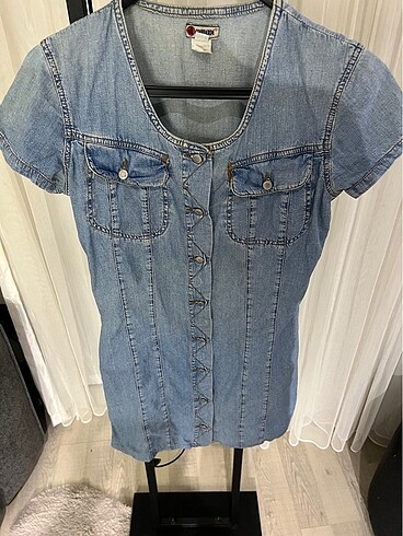 m Beden Jean elbise