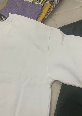xl Beden Tommy Jeans Beyaz Baskılı Sweatshirt