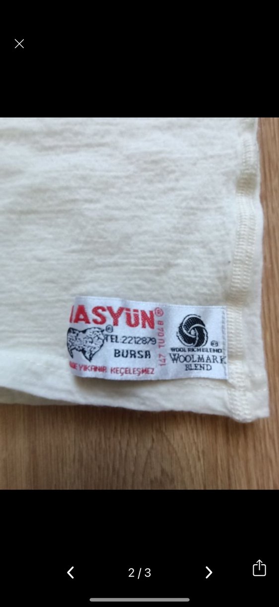 Saf Yün Çocuk İçlik Seti - Görsel 2