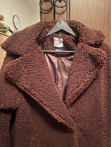 Koton Koton Peluş oversize kaban