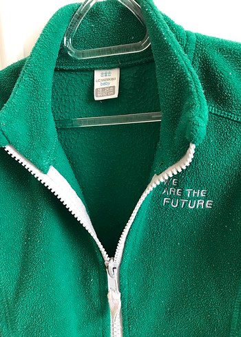 Yeşil Fermuarlı Erkek Çocuk Polar Ceket - Görsel 3