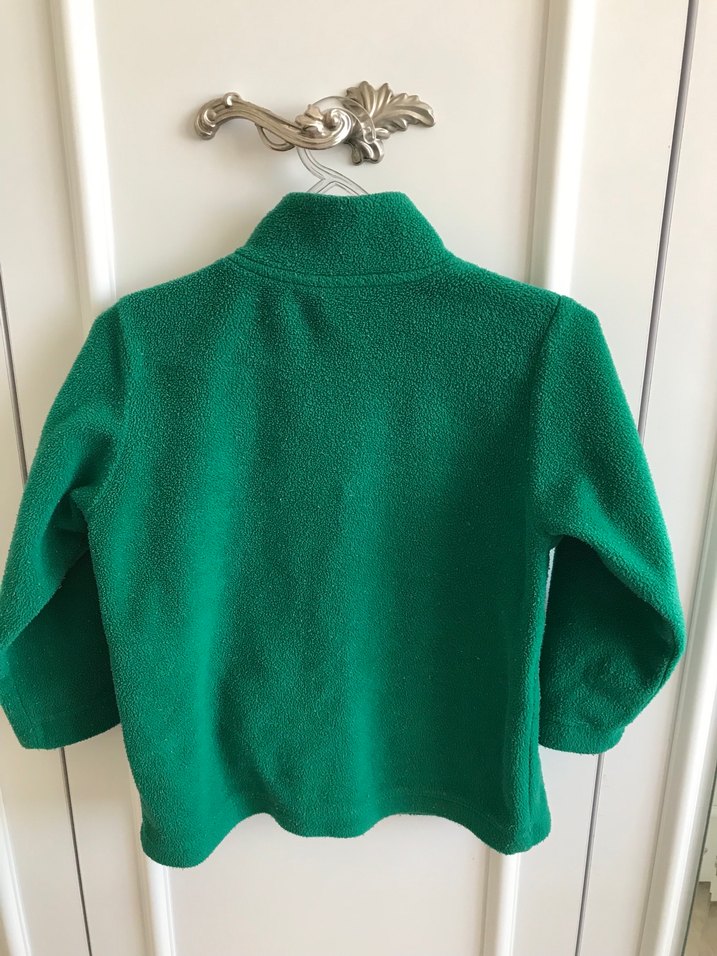 Yeşil Fermuarlı Erkek Çocuk Polar Ceket - Görsel 5