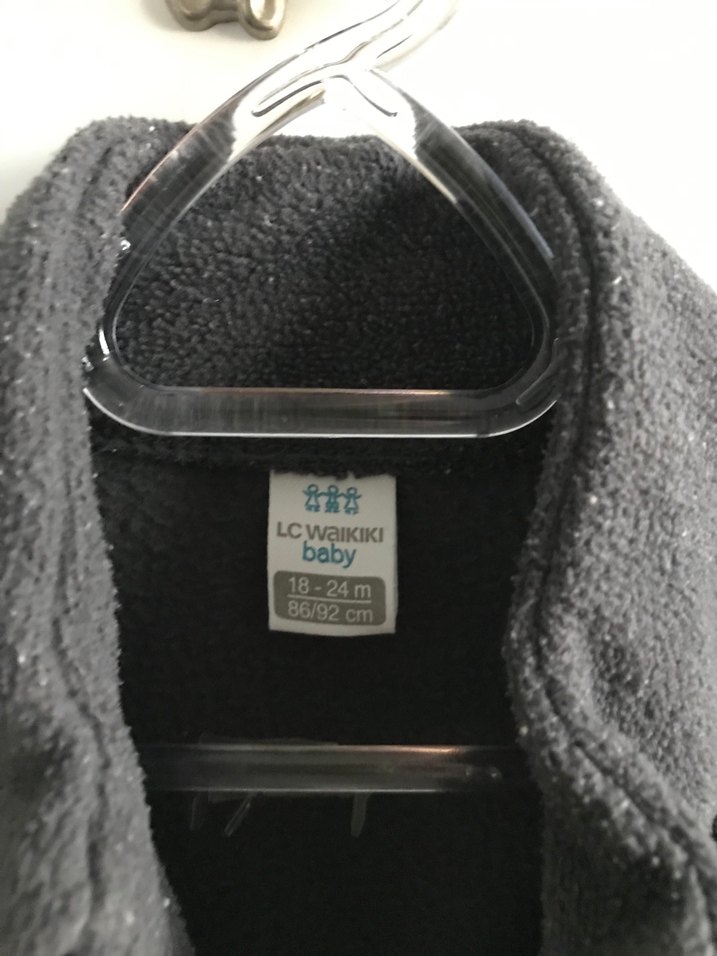 Gri Erkek Çocuk Fermuarlı Street Wear Ceket - Görsel 2