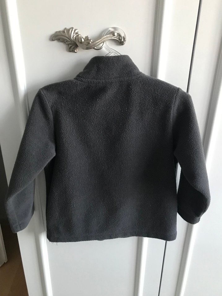 Gri Erkek Çocuk Fermuarlı Street Wear Ceket - Görsel 3