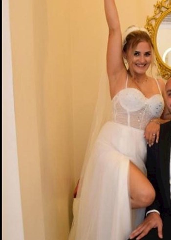 Gelinlik Straplez Bohem Beyaz A Kesim Uzun Gelinlik