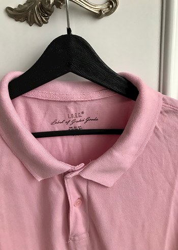 Erkek Pembe Kısa Kollu Polo Tişört - Görsel 2