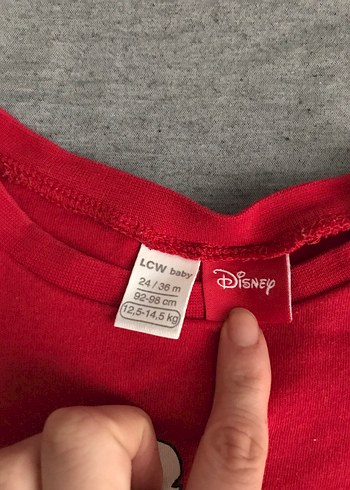 Kırmızı Mickey Baskılı Sweatshirt - Görsel 3