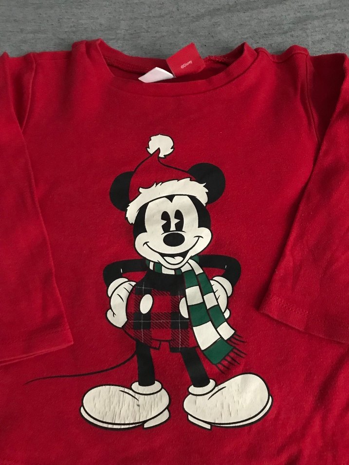 Kırmızı Mickey Baskılı Sweatshirt - Görsel 2