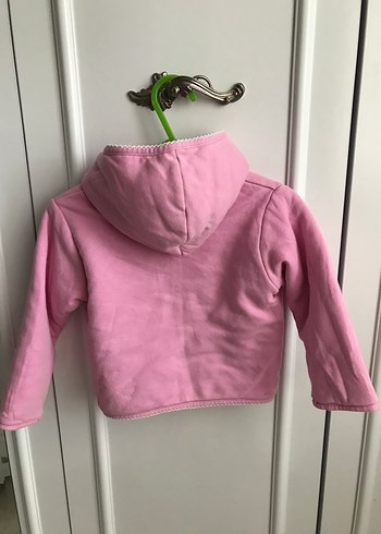 Kız Çocuk Pembe Kapüşonlu Mont - Görsel 4