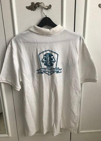 Beyaz Pamuklu Erkek Polo Tişört - Görsel 5