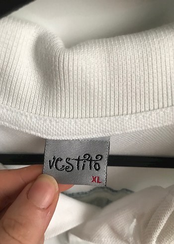 Beyaz Pamuklu Erkek Polo Tişört - Görsel 4