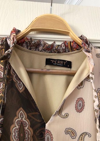 Bohem Desenli Uzun Kollu Kadın Elbise - Görsel 3