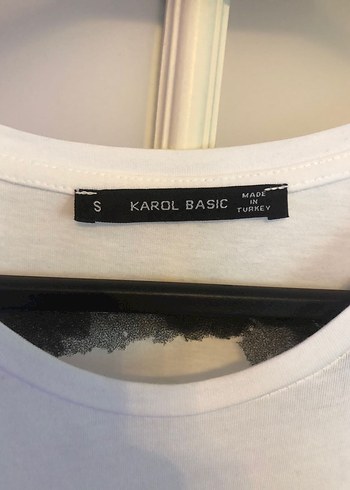 Beyaz Payetli Kadın Tişört - Görsel 2