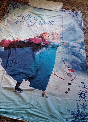 Beden Frozen and Elsa Tek kişilik TAÇ markalı çarşafli nevresim taki