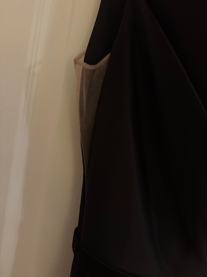 Siyah Saten Elbise Abiye - Görsel 4