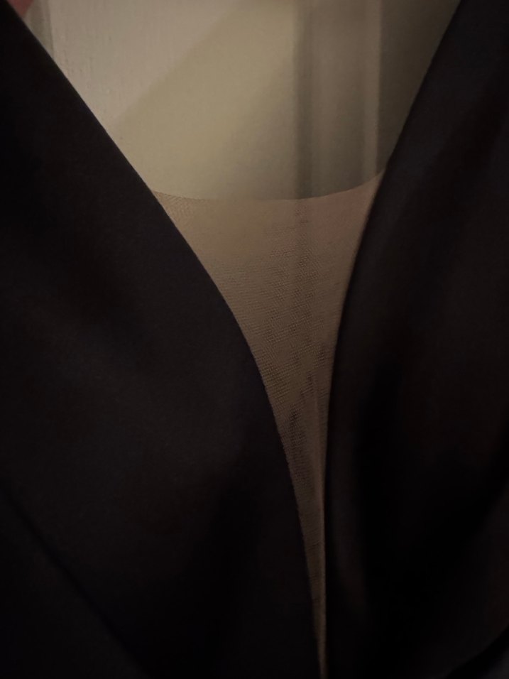 Siyah Saten Elbise Abiye - Görsel 2