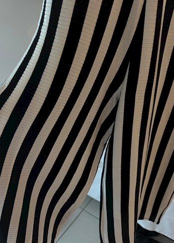 Kadın Çizgili Uzun Askılı Tulum - Görsel 2