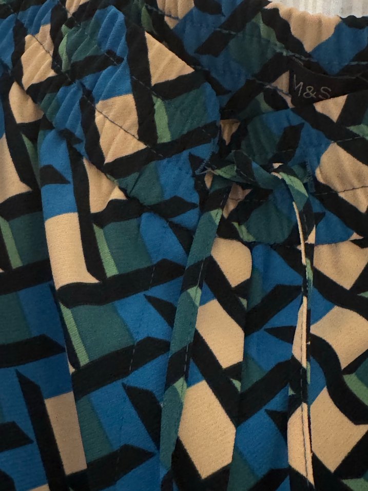 Marks & Spencer Kadın Bol Kesim Kumaş Pantolon - Görsel 3