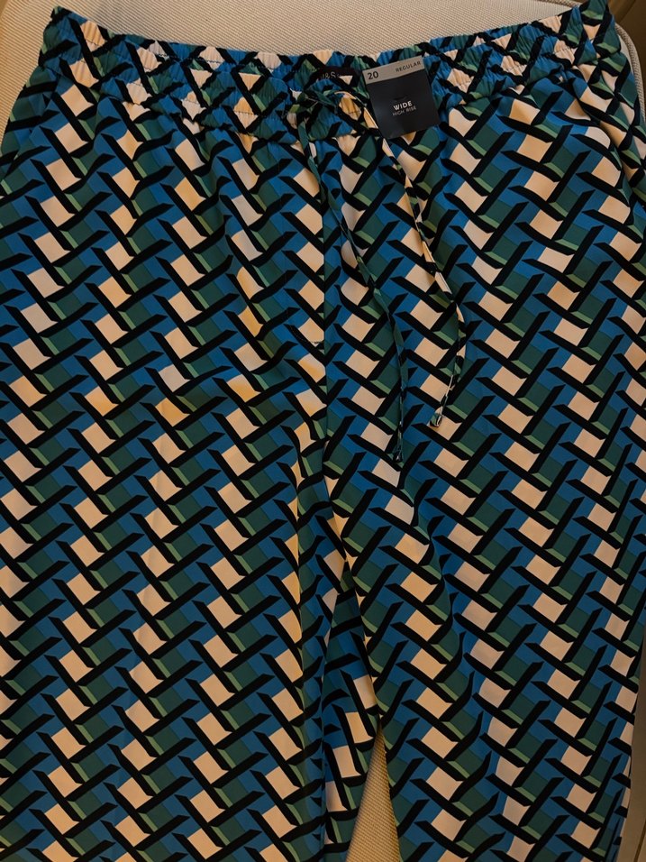 Marks & Spencer Kadın Bol Kesim Kumaş Pantolon - Görsel 2