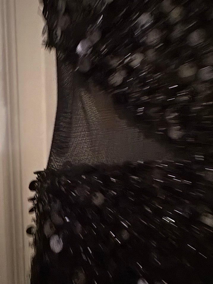 Siyah Payetli Uzun Abiye Elbise - Görsel 2