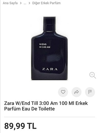 Zara W/End Till 3 Erkek Parfüm