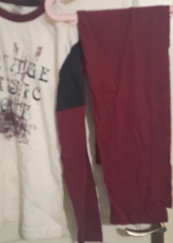 Bordo Pamuklu Erkek  Uzun Kollu pijama takım - Görsel 2