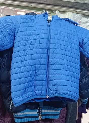 5 Yaş Beden mavi Renk Çocuk montu