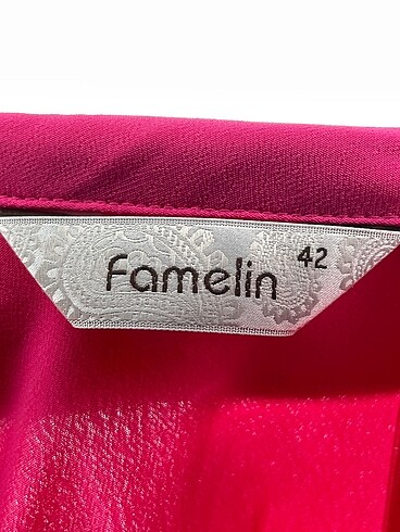 42 Beden pembe Renk Famelin Bluz %70 İndirimli.