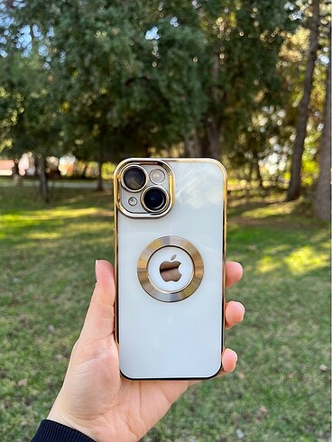iPhone 15 Gold Lens Korumalı Lazer Kılıf