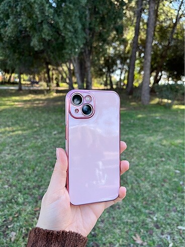 iPhone 14 Pudra Kamera Korumalı Silikon Kılıf