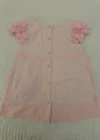 Kız Çocuk Pembe Fırfırlı Elbise - Görsel 2