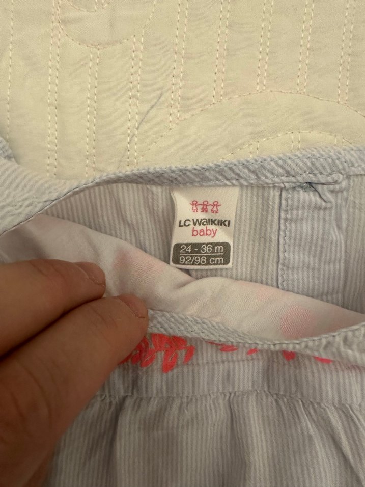 Kız Çocuk Nakışlı Fırfırlı Elbise - Görsel 2