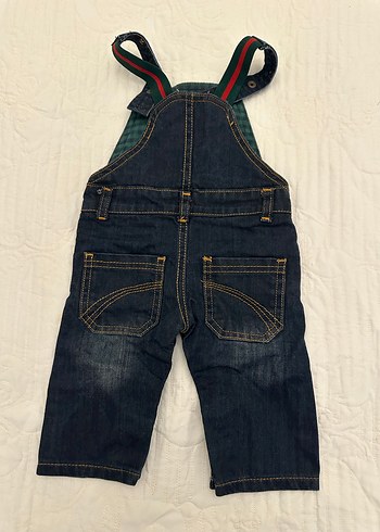 Erkek Çocuk Koyu Renk Denim Salopet - Görsel 2