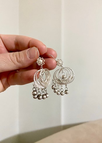 Sterling silver 925 ayar Gümüş telkari küpe