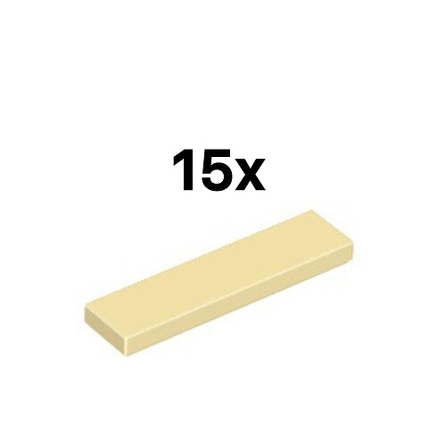 Lego 15 Adet 1x4 Tan Fayans