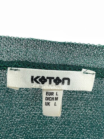 l Beden yeşil Renk Koton Bluz %70 İndirimli.