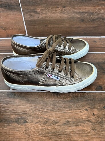 37 Beden haki Renk Superga Parlak Haki Yeşil Sneakers