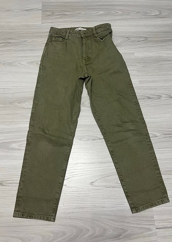 Zara haki kumaş pantolon - Görsel 2