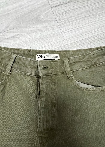 Zara haki kumaş pantolon - Görsel 4