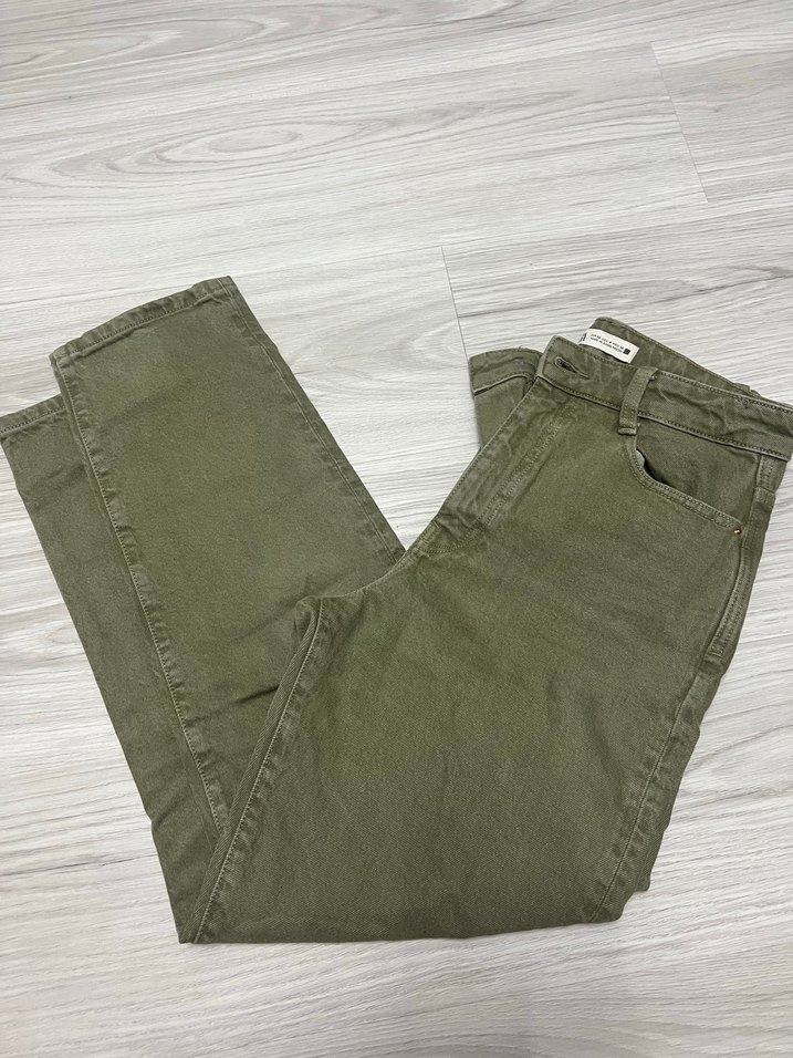 Zara haki kumaş pantolon - Görsel 3