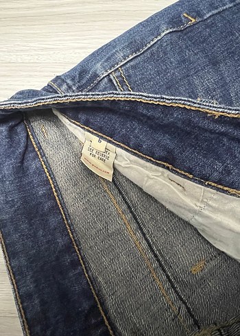 Kadın Lacivert Kot Mini Şort - Görsel 3