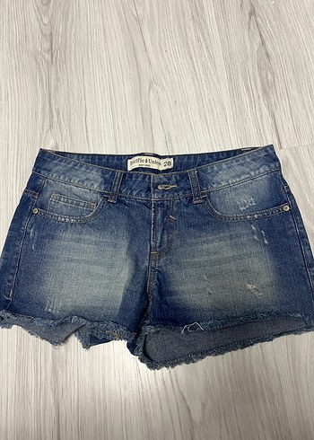 Kadın Mini Kot Şort - Görsel 2