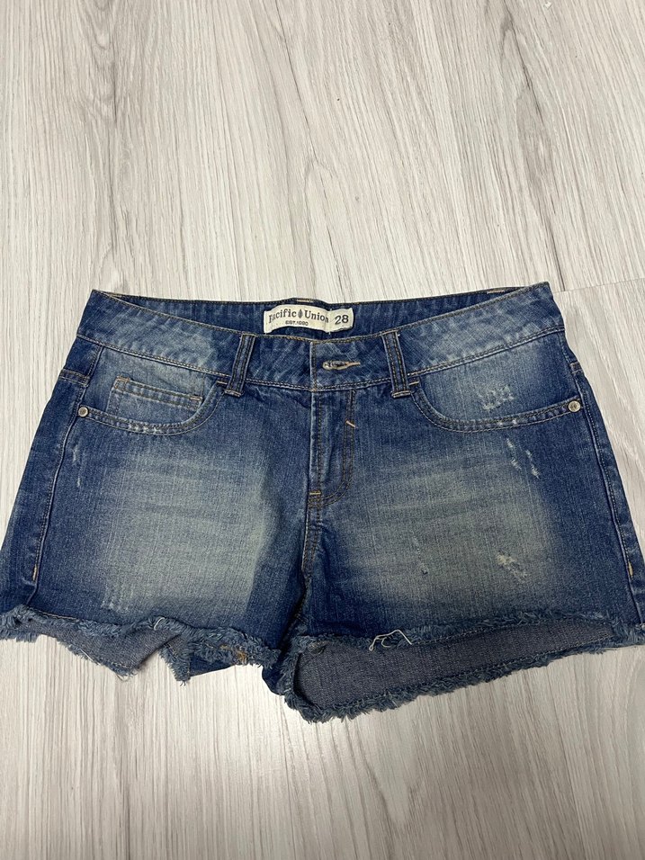 Kadın Mini Kot Şort - Görsel 2