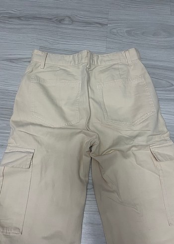 Stradivarius bej kargo bol pantolon - Görsel 4
